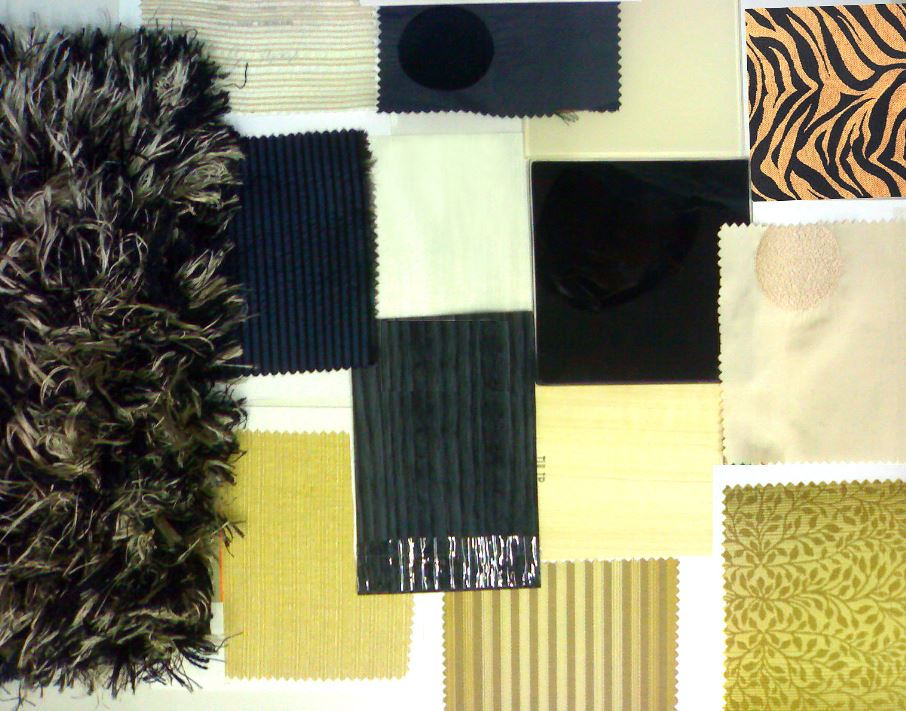 interior decor design moodboard fabrics materials