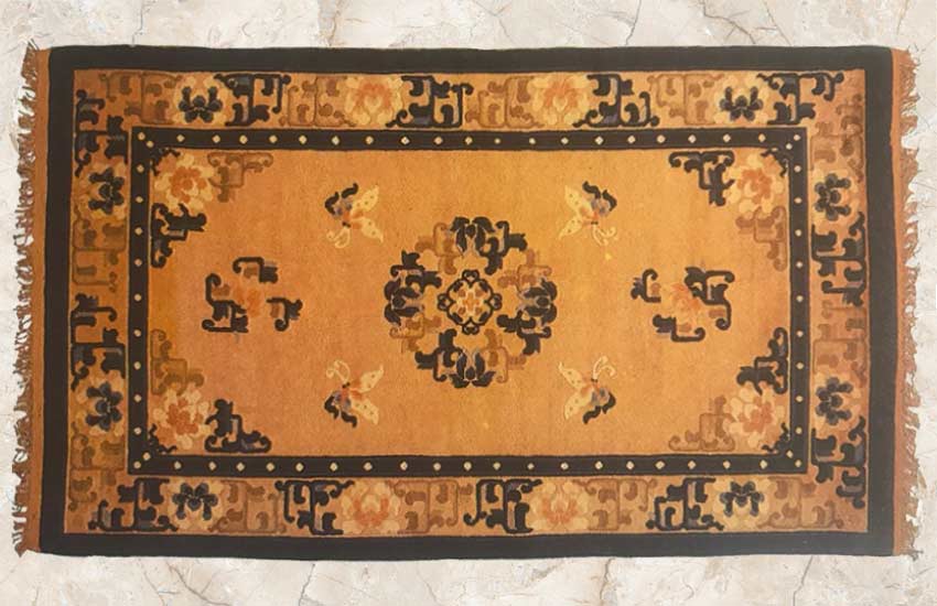 Chinese-2 yellow rug design oriental